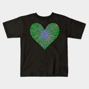 Spider Web Heart V48 Kids T-Shirt